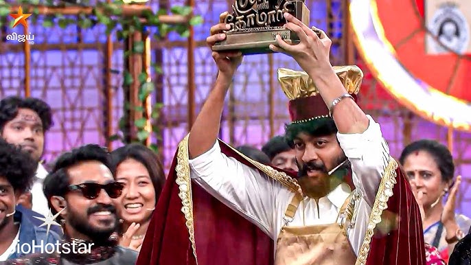 குக் வித் கோமாளி – 6 : வெற்றி கோப்பையை தட்டி தூக்கிய ராஜூ
