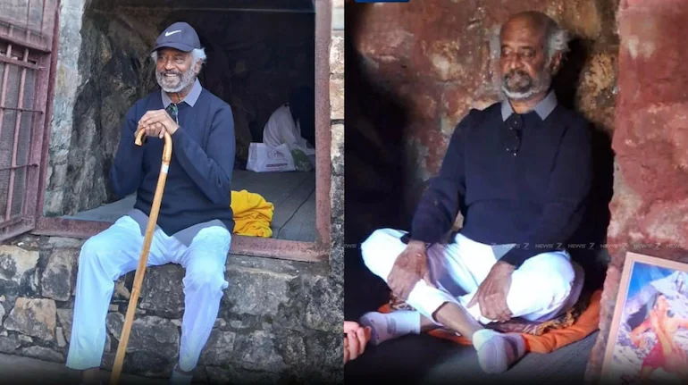 பாபாஜி குகையில் தியானத்தில் மூழ்கினார் ரஜினிகாந்த்