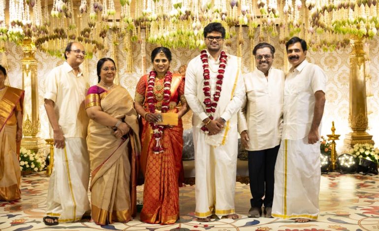 எம்.ஜி.ஆரின் பேத்தி டாக்டர் பிரசித்தா NR-வுக்கு கோலாகலமாக நடந்த திருமணம்