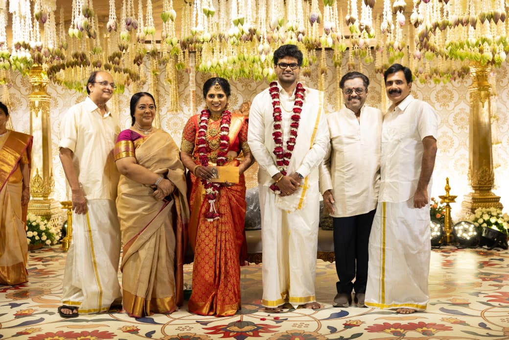 எம்.ஜி.ஆரின் பேத்தி டாக்டர் பிரசித்தா NR-வுக்கு கோலாகலமாக நடந்த திருமணம்