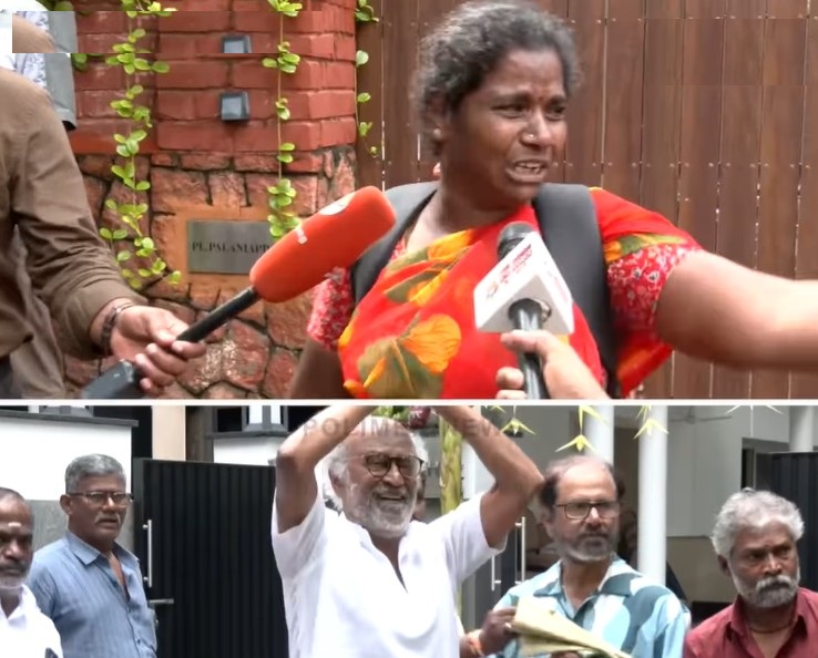 ரஜினியை பார்க்க முடியாமல் குடும்பத்தோடு வீதியில் நின்று அழுத பெண்!!