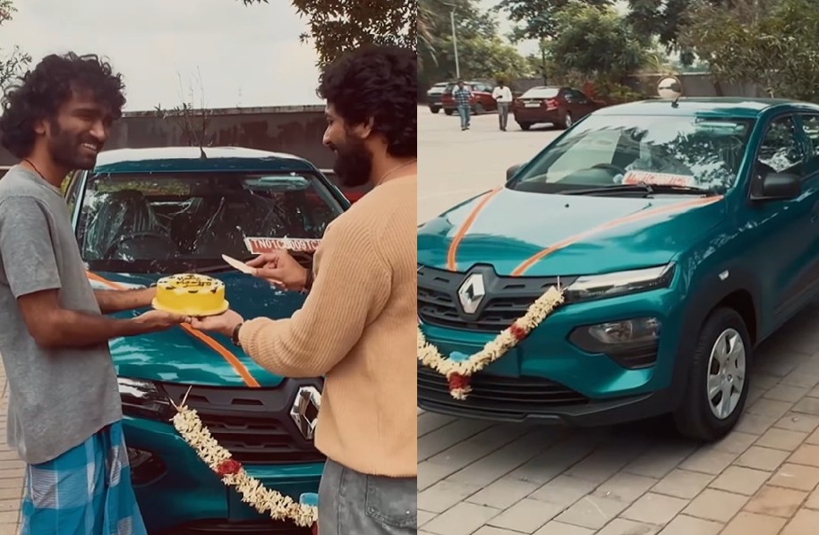 நண்பேன்டா… காரை பரிசாக கொடுத்த பிரதீப் ரங்கநாதன்